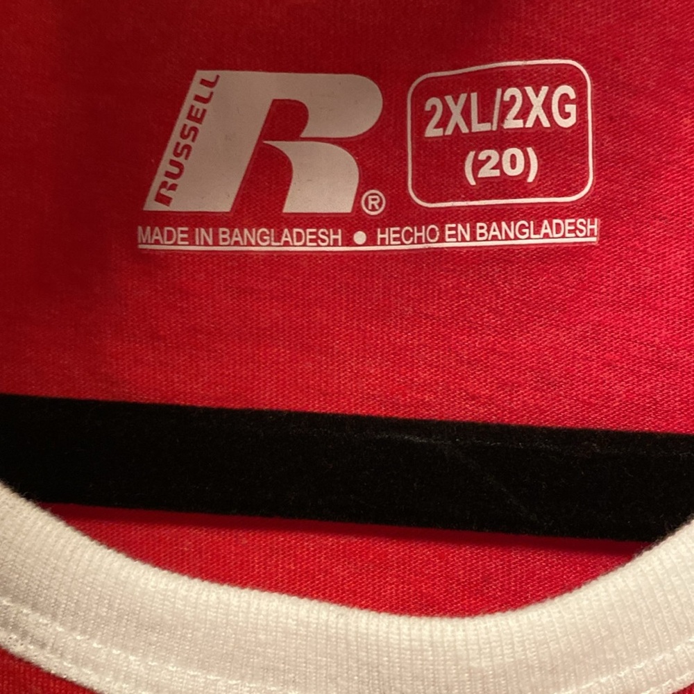 Russell Athletic Red Touchdown Women’s Tee…size 2XL - Picture 3 of 5